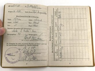 Soldbuch Heer,  Zweitschrift ausgestellt 12.3.1945 bei Nachrichten Abteilung  297.