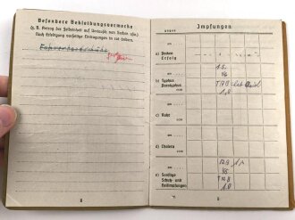 Soldbuch Heer,  Zweitschrift ausgestellt 12.3.1945 bei Nachrichten Abteilung  297.