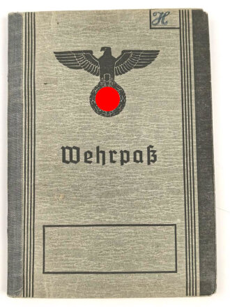 Wehrpaß Heer, eingestellt am 9.9.1941 bei...