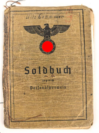 Soldbuch Heer, ausgestellt am 9.10.1939 bei Artillerie...