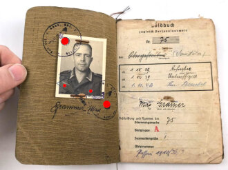 Soldbuch Heer, ausgestellt am 9.10.1939 bei Artillerie...