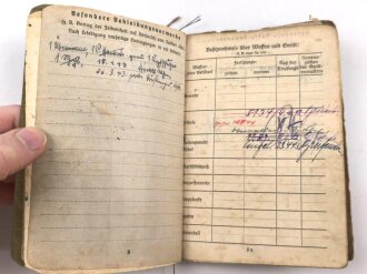 Soldbuch Heer, ausgestellt am 9.10.1939 bei Artillerie Regiment 212.