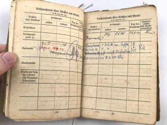 Soldbuch Heer, ausgestellt am 9.10.1939 bei Artillerie Regiment 212.