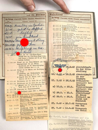 Wehrpaß Heer, ausgestellt am 11.4.1938.