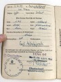 Soldbuch Heer, ausgestellt am 17.2.1945 bei Bau - Pionier Ersatz und Ausbildungs Btl. 4.