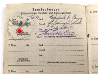 Soldbuch Kriegsmarine, ausgestellt am 1.8.1941 bei Flugmeldereserve Kompanie Gotenhafen.