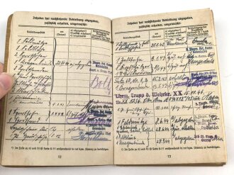 Soldbuch Kriegsmarine, ausgestellt am 1.8.1941 bei Flugmeldereserve Kompanie Gotenhafen.
