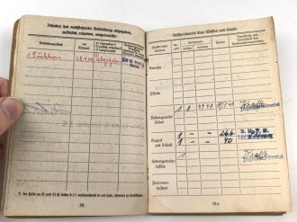 Soldbuch Kriegsmarine, ausgestellt am 1.8.1941 bei Flugmeldereserve Kompanie Gotenhafen.