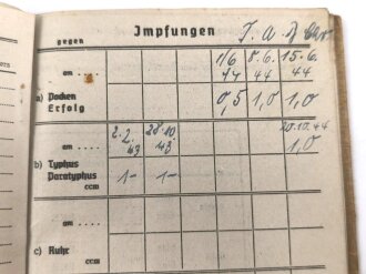 Soldbuch Kriegsmarine, ausgestellt am 1.8.1941 bei Flugmeldereserve Kompanie Gotenhafen.