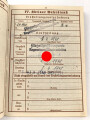 Wehrpaß Luftwaffe, eingestellt am 1.4.1940 bei Fliegerhorstkompanie Regensburg.