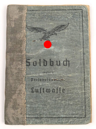 Soldbuch Luftwaffe, ausgestellt am 20.2.1940 bei...