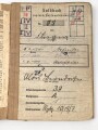Soldbuch Luftwaffe, ausgestellt am 20.2.1940 bei Flughafen Betriebsstoff Kolonne 4.
