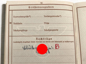 Wehrpaß Heer, eingestellt am 14.4.42 bei Gebirgsjäger Ersatz Btl. 100 Bad Reichenhall.