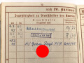 Wehrpaß und Soldbuch eines Grenadier, beides ausgestellt 1945.