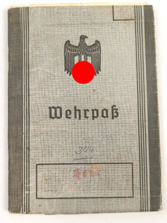 Wehrpaß Heer, eingestellt am 5.9.38 bei Infanterie...
