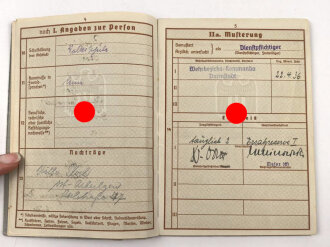 Wehrpaß Heer, eingestellt am 5.9.38 bei Infanterie Regiment 115.