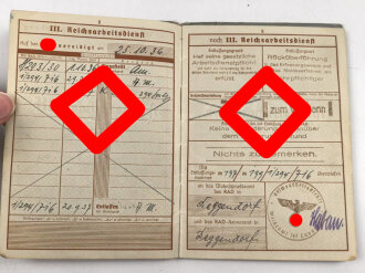 Luftwaffe, Wehrpaß und Soldbuch  in Hülle
