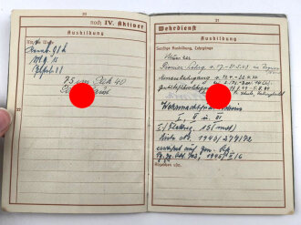 Luftwaffe, Wehrpaß und Soldbuch  in Hülle