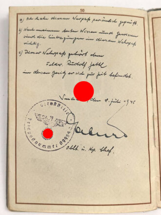 Luftwaffe, Wehrpaß und Soldbuch  in Hülle