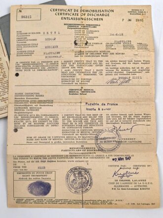 Luftwaffe, Wehrpaß und Soldbuch  in Hülle