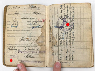 Luftwaffe, Wehrpaß und Soldbuch  in Hülle