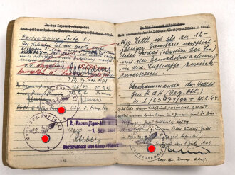 Luftwaffe, Wehrpaß und Soldbuch  in Hülle