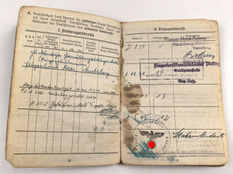 Luftwaffe, Wehrpaß und Soldbuch  in Hülle