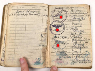 Luftwaffe, Wehrpaß und Soldbuch  in Hülle