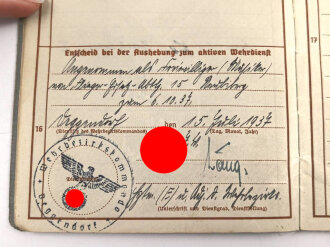 Luftwaffe, Wehrpaß und Soldbuch  in Hülle