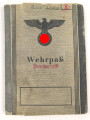Wehrpaß Heer, Zweitschrift. Eingestellt am 26.8.39 bei Feld Artillerie Regiment 4.
