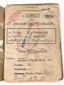 Soldbuch Heer, ausgestellt im Felde am 13.11.1942 bei Grenadier Regiment 422.
