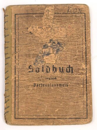 Soldbuch Heer, ausgestellt am 29.7.1943 bei Grenadier Ersatz Btl. 444