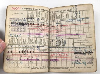 Soldbuch Heer, ausgestellt am 29.7.1943 bei Grenadier Ersatz Btl. 444