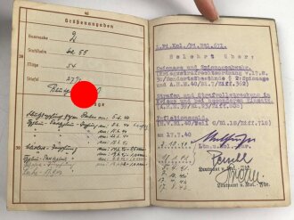 Wehrpaß Heer, eingestellt am 26.8.35 bei Ergänzungs Batl. 35 Nürnberg.