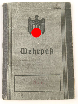 Wehrpaß Heer , eingestellt am  21.1.1915.