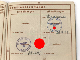 Wehrpaß Heer , eingestellt am  21.1.1915.