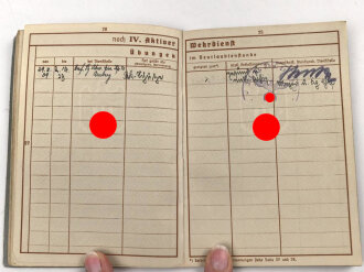 Wehrpaß Heer , eingestellt am  21.1.1915.