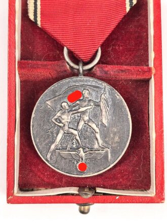 Anschlussmedaille Österreich 13. Oktober 1938 im Etui
