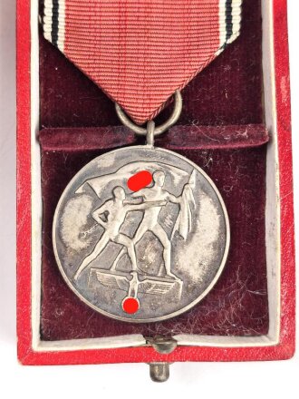 Anschlussmedaille Österreich 13. Oktober 1938 im Etui