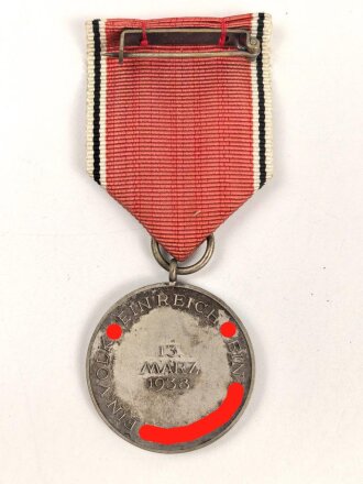 Anschlussmedaille Österreich 13. Oktober 1938 im Etui