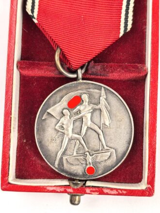 Anschlussmedaille Österreich 13. Oktober 1938 im Etui des Hauptmünzamt Wien