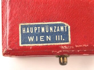Anschlussmedaille Österreich 13. Oktober 1938 im Etui des Hauptmünzamt Wien