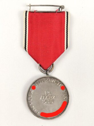 Anschlussmedaille Österreich 13. Oktober 1938 im Etui des Hauptmünzamt Wien