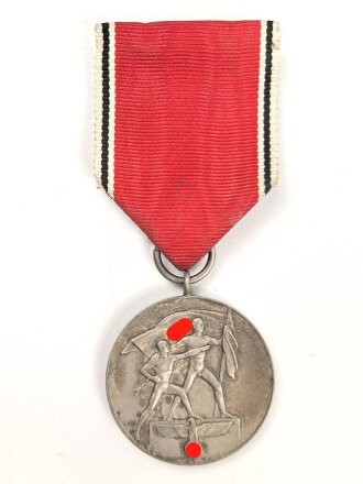 Anschlussmedaille Österreich 13. Oktober 1938 im Etui