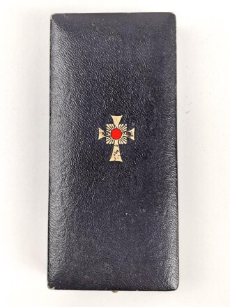 Ehrenkreuz der Deutschen Mutter ( Mutterkreuz ) in Gold mit Band im Etui, Hersteller R.Souval Wien VII