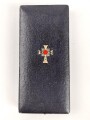 Ehrenkreuz der Deutschen Mutter ( Mutterkreuz ) in Gold mit Band im Etui, Hersteller R.Souval Wien VII