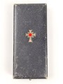 Ehrenkreuz der Deutschen Mutter ( Mutterkreuz ) in Gold mit Band im Etui, Hersteller Wilh. Deumer, Lüdenscheid