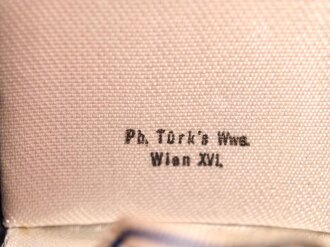 Ehrenkreuz der Deutschen Mutter ( Mutterkreuz ) in Gold mit Band im Etui, Hersteller Ph, Türkss Wwe Wien XVL