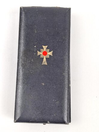 Ehrenkreuz der Deutschen Mutter ( Mutterkreuz ) in Gold mit Band im Etui, Hersteller Ph, Türkss Wwe Wien XVL