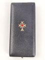 Ehrenkreuz der Deutschen Mutter ( Mutterkreuz ) in Gold mit Band im Etui, Hersteller Liefergemeinschaft Pforzheimer Innungen